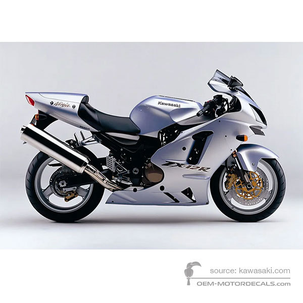 Aufkleber für Kawasaki ZX12R 2003 - Silber • Kawasaki OEM-Aufkleber