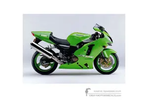 Decals for Kawasaki ZX12R 2003 - Green • Kawasaki OEM Decals