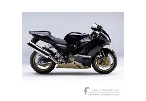 Decals for Kawasaki ZX12R 2006 - Black • Kawasaki OEM Decals