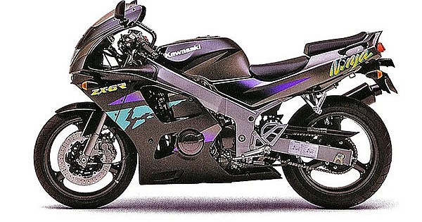 ▪️ダイ OEM Decals Kawasaki ZX6R 1996 - Ebony • Original Stickers