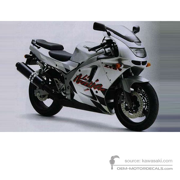 Decals for Kawasaki ZX6R 1997 - Silver • Kawasaki OEM Decals