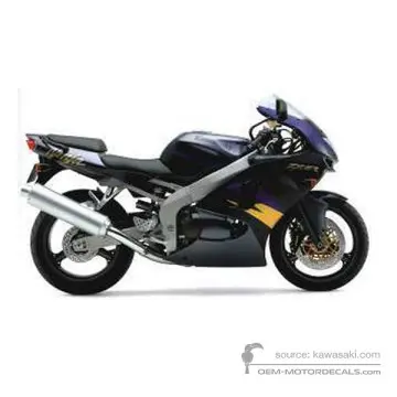 Kawasaki ZX6R 1998 - Ebony - Ebony