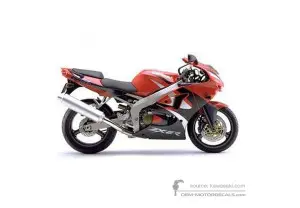 Aufkleber für Kawasaki ZX6R 1999 - Rot • Kawasaki OEM-Aufkleber