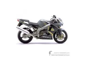 Pegatinas para Kawasaki ZX6R 1999 - Gris • Kawasaki Pegatinas OEM