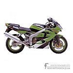 Kawasaki ZX6R 2000 - Verde