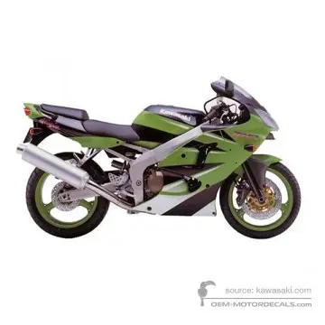 Kawasaki ZX6R 2000 - Groen - Lime Green