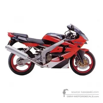 Kawasaki ZX6R 2000 - Rot - Sunbeam Red
