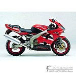 Kawasaki ZX6R 2002 - Rood