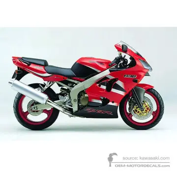 Kawasaki ZX6R 2002 - Rosso - Passion Red