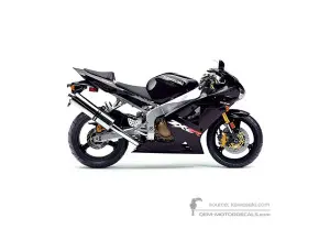 Stickers voor Kawasaki ZX6R 2003 - Zwart • Kawasaki OEM Stickers