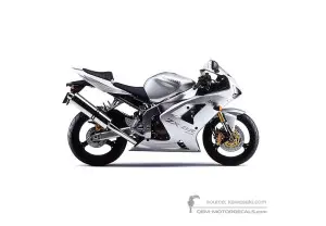 Aufkleber für Kawasaki ZX6R 2004 - Silber • Kawasaki OEM-Aufkleber