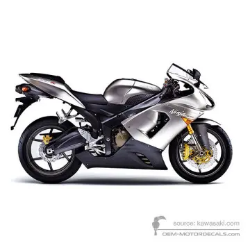 Kawasaki ZX6R 2005 - Titanio - Metallic Flat Raw Titanium