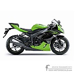 Kawasaki ZX6R 2011 - Groen