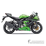 Kawasaki ZX6R 2013 - Green