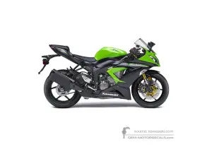 Pegatinas para Kawasaki ZX6R 2015 - Verde • Kawasaki Pegatinas OEM