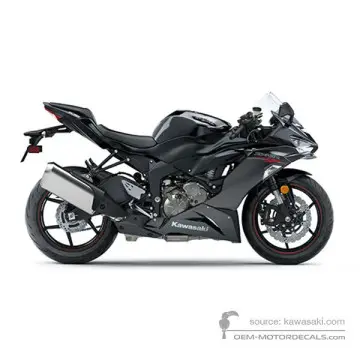 Kawasaki ZX6R 2020 - Negro - Metallic Spark Black