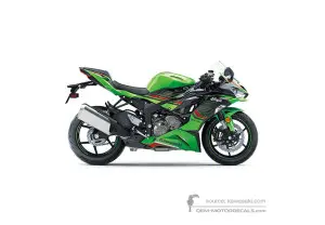 Pegatinas para Kawasaki ZX6R 2023 - Verde • Kawasaki Pegatinas OEM