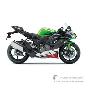 Kawasaki ZX6R 2023 - Verde - Lime Green