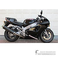 OEM Decals Kawasaki ZX7R 1997 - Ebony • Original Stickers