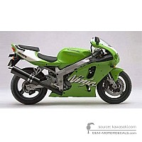 OEM Decals Kawasaki ZX7R 1998 - Green • Original Stickers
