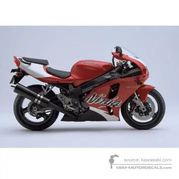 Kawasaki ZX7R 1999 - Czerwony - Candy Persimmon Red
