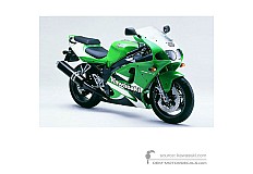 Pegatinas para Kawasaki ZX7R 2000 - Verde • Kawasaki Pegatinas OEM