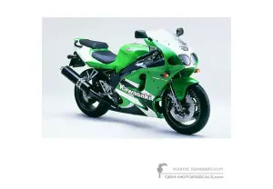 Pegatinas para Kawasaki ZX7R 2000 - Verde • Kawasaki Pegatinas OEM
