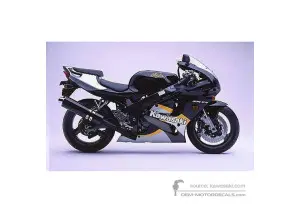 Aufkleber für Kawasaki ZX7R 2000 - Ebony • Kawasaki OEM-Aufkleber