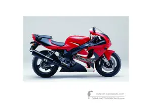 Aufkleber für Kawasaki ZX7R 2001 - Rot • Kawasaki OEM-Aufkleber