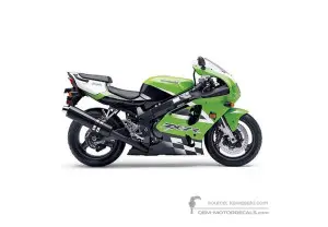 Pegatinas para Kawasaki ZX7R 2002 - Verde • Kawasaki Pegatinas OEM