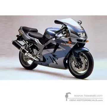 Kawasaki ZX9R 1994 - Azul - Pearl Teal Green