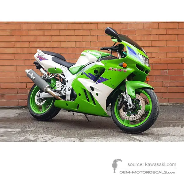 Kawasaki ZX9R 1996 - Groen - Lime Green