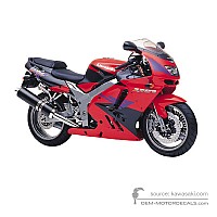 KK OEM Decals Kawasaki ZX9R 1996 • Original Stickers