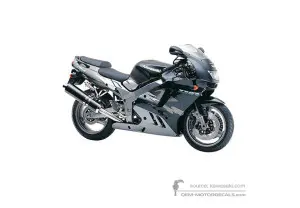 Adesivi per Kawasaki ZX9R 1997 - Nero • Kawasaki Adesivi OEM