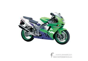 Decals for Kawasaki ZX9R 1997 - Green • Kawasaki OEM Decals