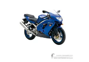 Autocollants pour Kawasaki ZX9R 1998 - Bleu • Kawasaki Autocollants OEM