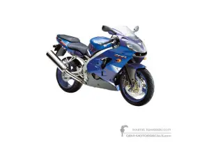 Adesivi per Kawasaki ZX9R 2000 - Blu • Kawasaki Adesivi OEM