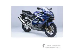 Adesivi per Kawasaki ZX9R 2002 - Blu • Kawasaki Adesivi OEM