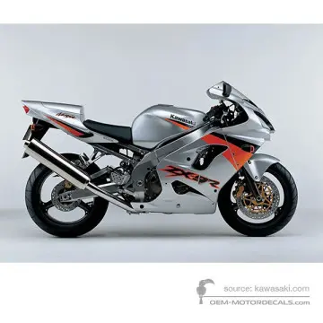 Kawasaki ZX9R 2003 - Srebrny - Galaxy Silver Type 2