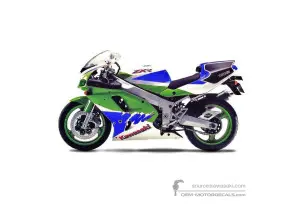 Decals for Kawasaki ZXR750R 1993 - Green • Kawasaki OEM Decals