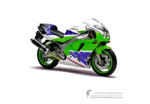 Decals for Kawasaki ZXR750R 1994 - Green • Kawasaki OEM Decals