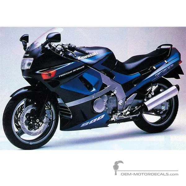 Kawasaki ZZR600 1990 - Blau - Candy Atlantic Blue / Sonic Blue Pearl