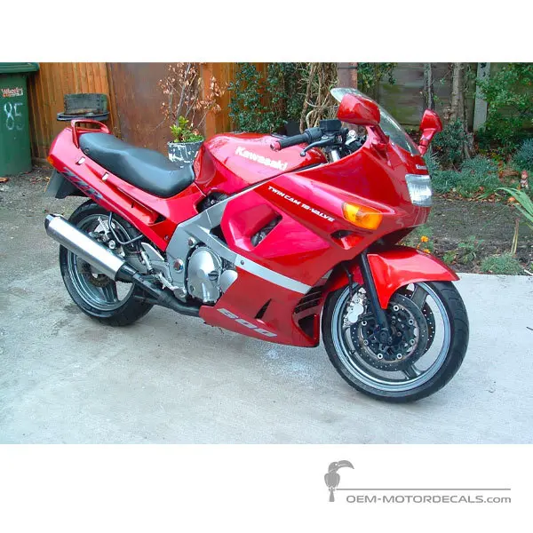 Kawasaki ZZR600 1990 - Rot - Luminous Rose opera / Candy Cardinal Red