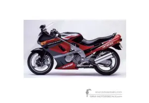 Decals for Kawasaki ZZR600 1992 - Red • Kawasaki OEM Decals