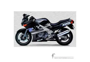 Decals for Kawasaki ZZR600 1995 - Ebony • Kawasaki OEM Decals