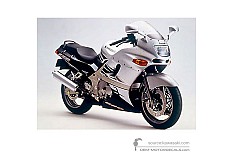 Naklejki do Kawasaki ZZR600 1997 - Srebrny • Kawasaki Naklejki OEM