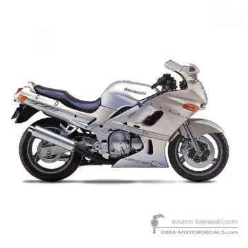 Kawasaki ZZR600 2001 - Kremowy - Pearl Burnish Beige / Galaxy Silver