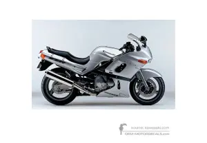 Autocollants pour Kawasaki ZZR600 2003 - Argent • Kawasaki Autocollants OEM