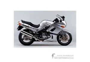 Decals for Kawasaki ZZR600 2005 - Silver • Kawasaki OEM Decals