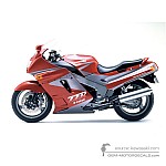 Kawasaki ZZR1100 1991 - Rot